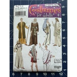 Simplicity Costumes Pattern 4213 Halloween Nativity Adult Helmet SZ XS-XL UNCUT